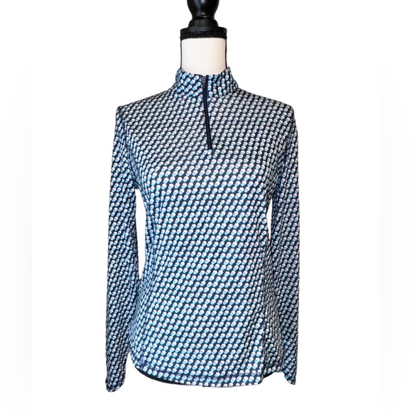 CALLAWAY Weather series Geo Hexagon 1/2 zip Golf pullover women’s size small - Picture 6 of 11